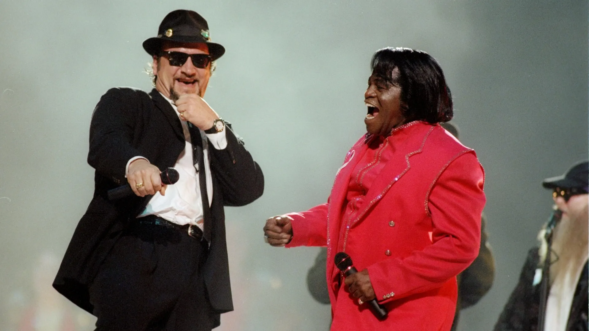 James Belushi and James Brown (Source: Getty Images)