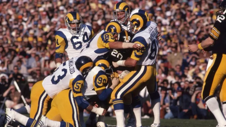 The Pittsburgh Steelers and the Los Angeles Rams during the Super Bowl XIV in 1980.