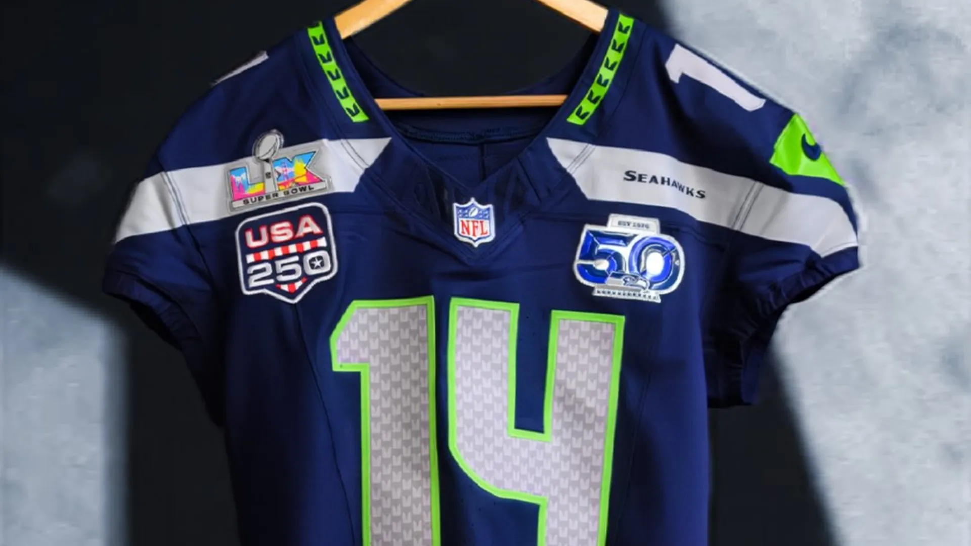 Seahawks’ uniform for Super Bowl LX (Source: @seahawks)