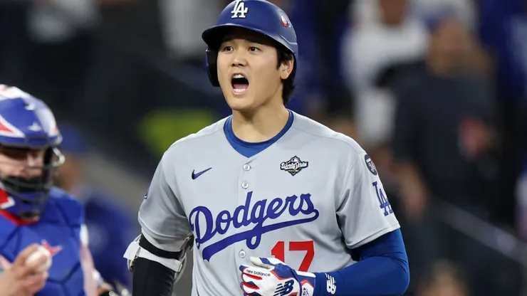 Shohei Ohtani #17 of the Los Angeles Dodgers.