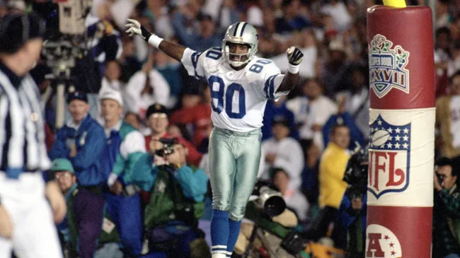 Alvin Harper of the Dallas Cowboys at the Super Bowl XXVII (Source: George Rose/Getty Images)