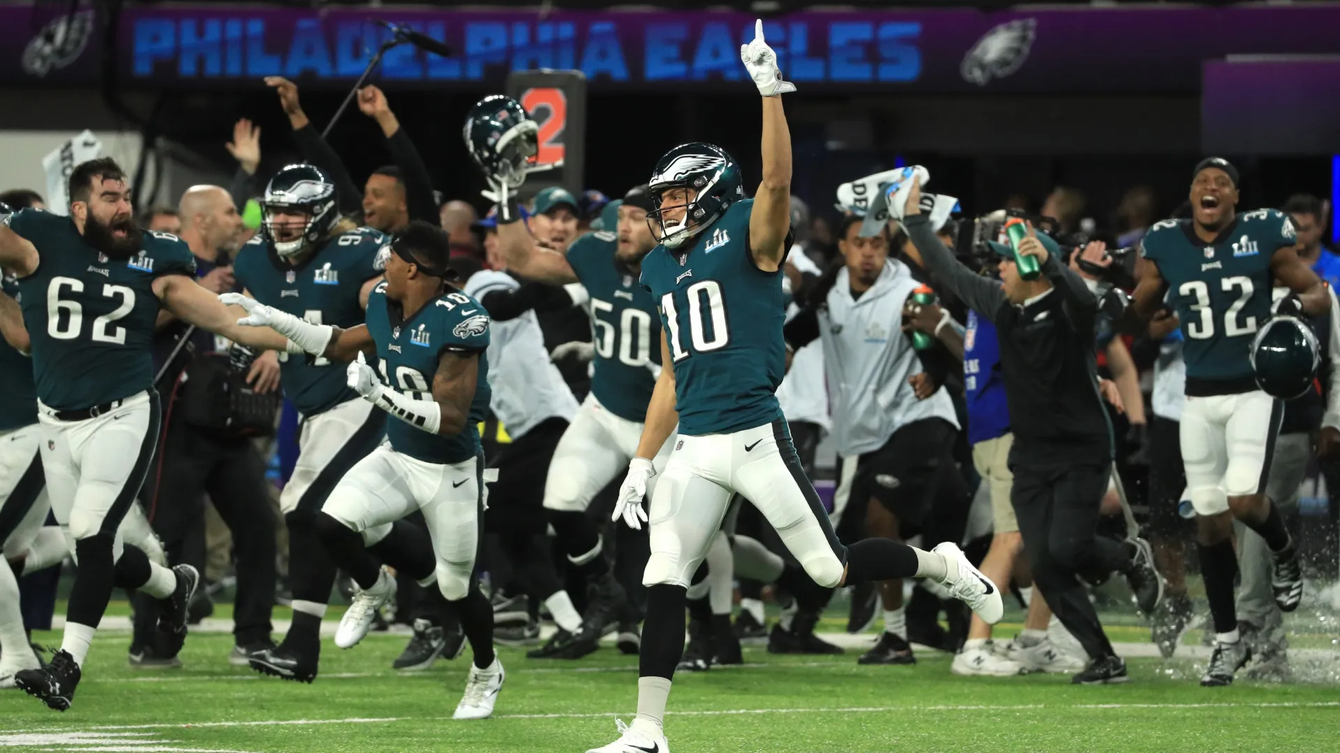 The Philadelphia Eagles at the Super Bowl LII (Source: Mike Ehrmann/Getty Images)