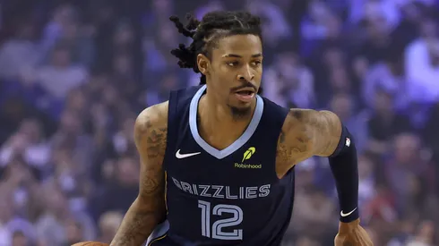 Ja Morant #12 of the Memphis Grizzlies during the NBA Match.