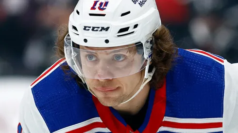 Artemi Panarin at Crypto.com Arena in Los Angeles, California.