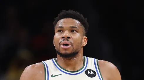 Giannis Antetokounmpo #34 of the Milwaukee Bucks.