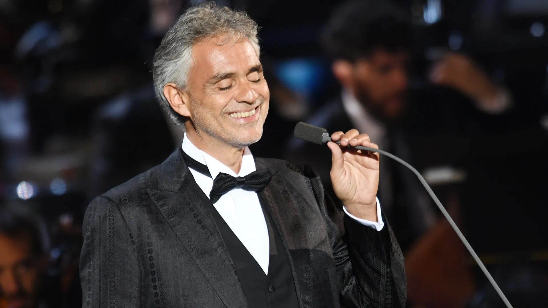 Andrea Bocelli performs at Bocelli and Zanetti Night on May 25, 2016 (Source: Francesco Prandoni/Getty Images for Bocelli &amp; Zanetti Night)