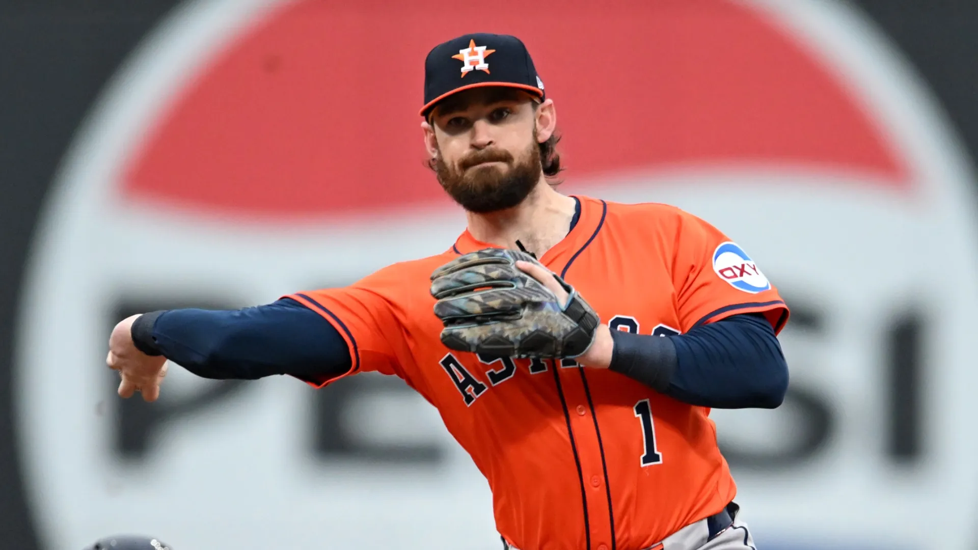 Brendan Rodgers #1 of the Astros turns a double play. Nick Cammett/Getty Images