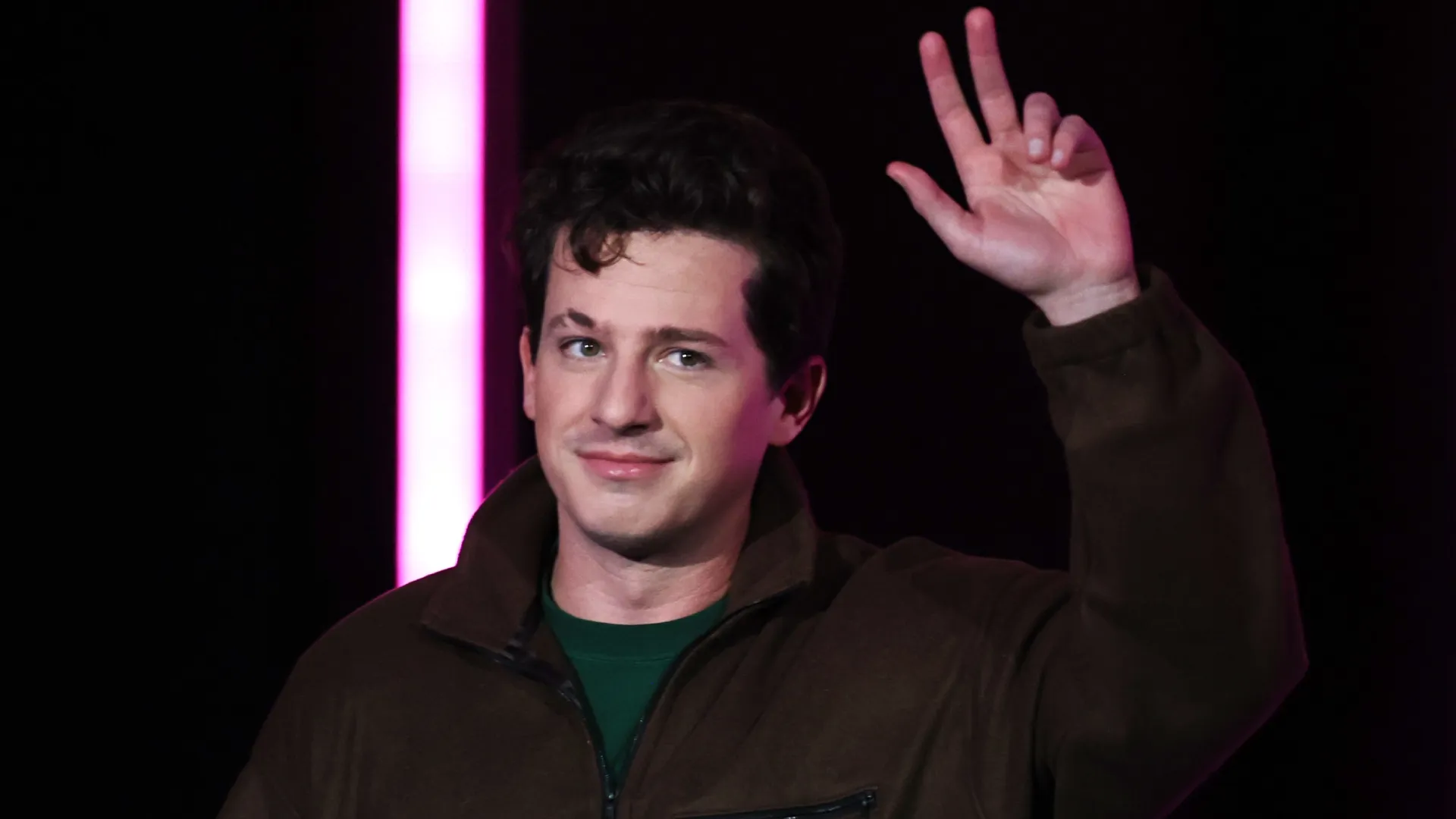Charlie Puth during the Super Bowl LX Pregame &amp; Apple Music Super Bowl LX Halftime Show Press Conference (Source: Chris Graythen/Getty Images)