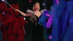 Matilda De Angelis performs during the opening ceremony of the Milano Cortina 2026 Winter Olympics.