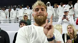 Jake Paul looks on from the sidelines prior to a game between the Hurricanes and the Hoosiers.