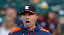 Joe Espada of the Houston Astros on June 16, 2025 in Sacramento.