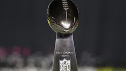 Vince Lombardi Trophy during Super Bowl LX Opening Night.