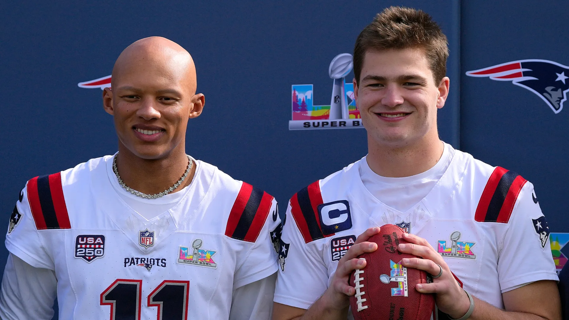 Joshua Dobbs (left) and Drake Maye (right)