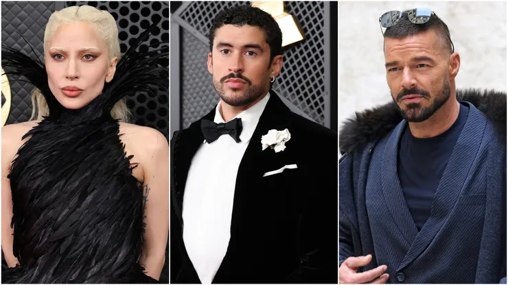 Lady Gaga, Bad Bunny and Ricky Martin in 2026.