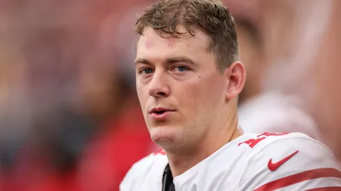 Mac Jones #10 of the San Francisco 49ers.
