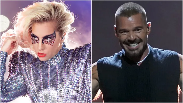 Lady Gaga and Ricky Martin