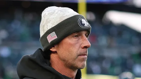 Head coach Kyle Shanahan of the San Francisco 49ers on January 11, 2026 in Philadelphia.
