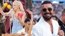 Lady Gaga and Ricky Martin at the Super Bowl LX.
