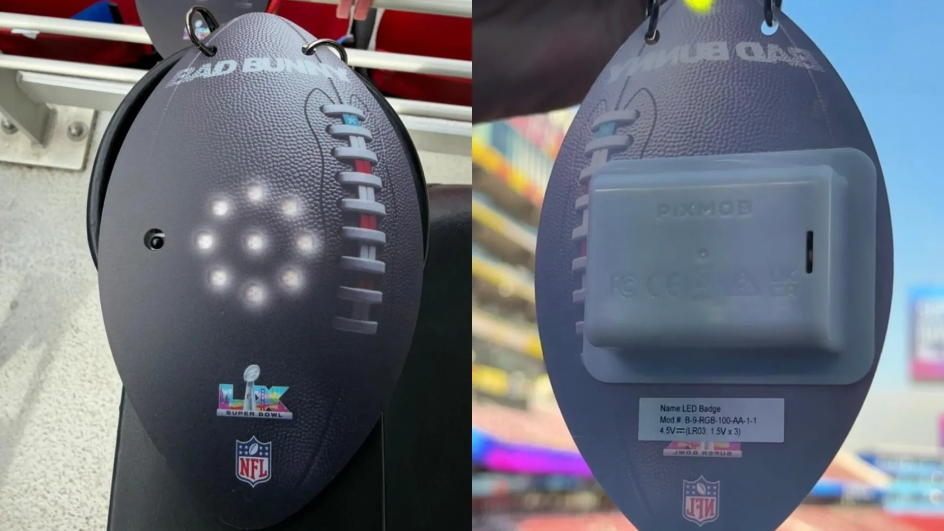 Bad Bunny’s souvenir for attendees (Source: @sopitasdeportes)