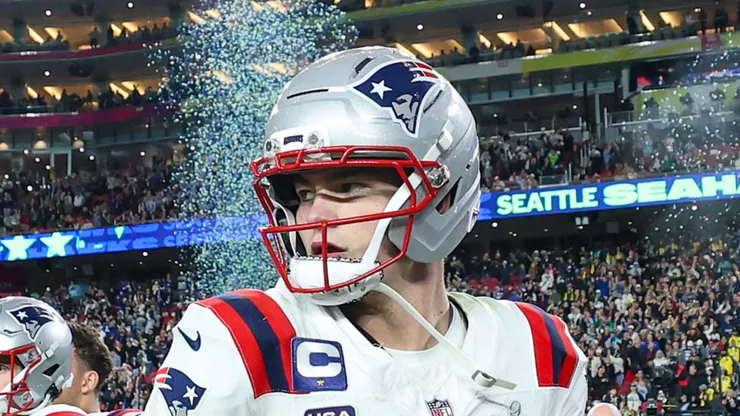 QB Drake Maye after losing Super Bowl LX