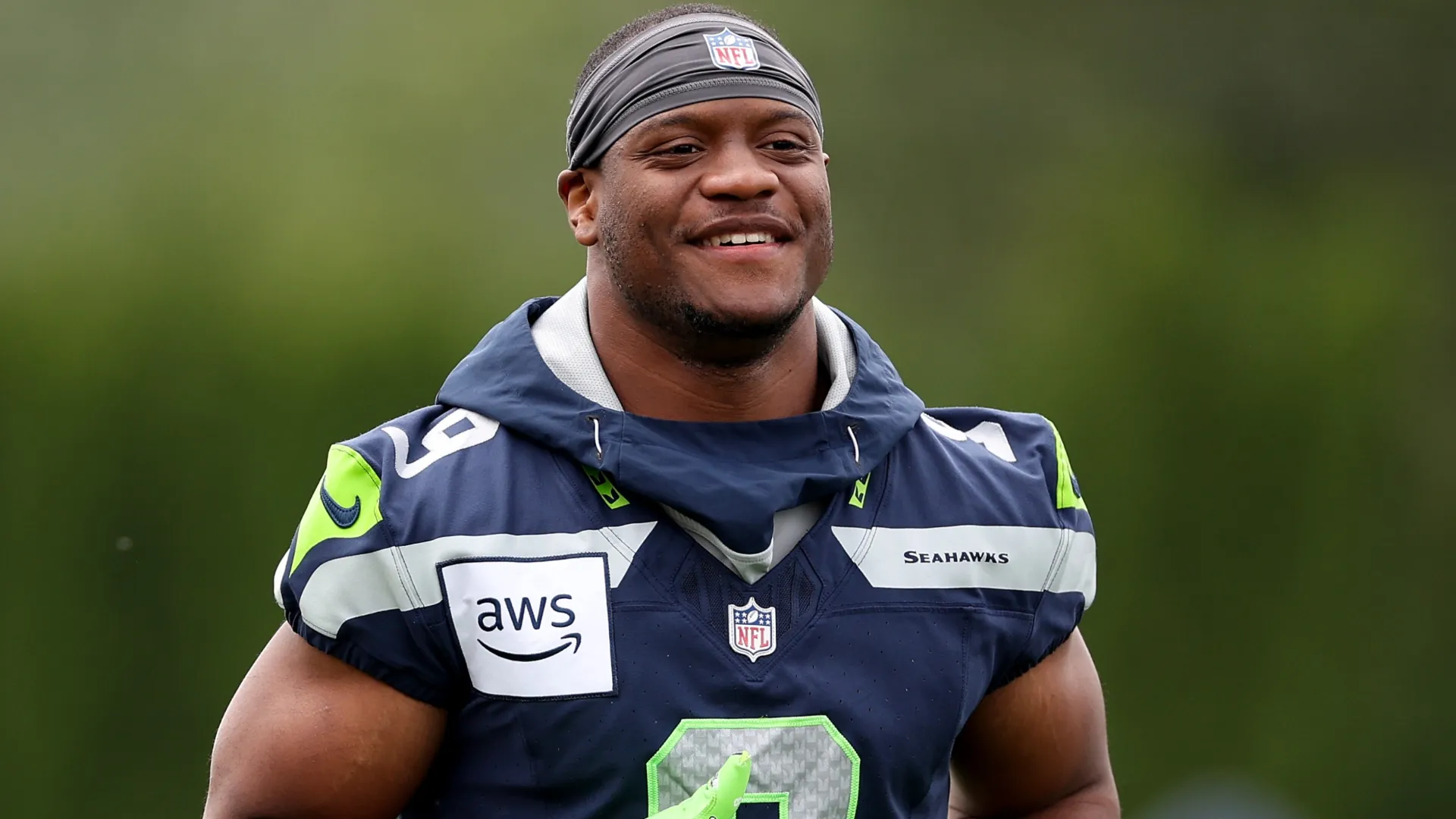 Kenneth Walker III #9 of the Seattle Seahawks