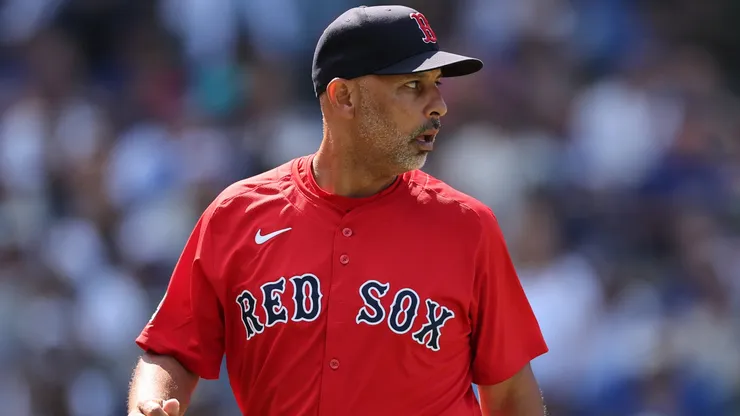 Manager Alex Cora #13 of the Boston Red Sox.