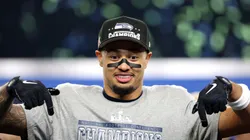 Jaxon Smith-Njigba #11 of the Seattle Seahawks at Lumen Field.