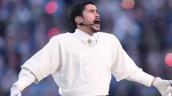 Bad Bunny performs onstage during the Apple Music Super Bowl LX Halftime Show