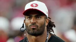 Fred Warner of the San Francisco 49ers on August 09, 2025 in Santa Clara.