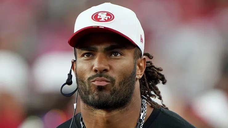 Fred Warner of the San Francisco 49ers on August 09, 2025 in Santa Clara.