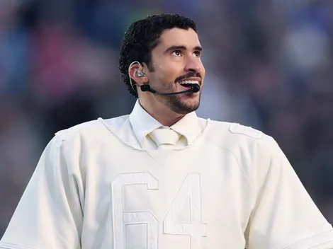 Bad Bunny reveals true meaning behind No. 64 jersey, names which NFL team he wants to win the Super Bowl again