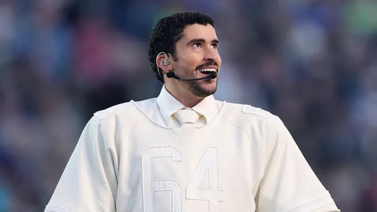 Bad Bunny during Super Bowl LX