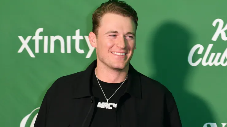 Mac Jones attends The New Heights Party.