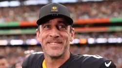 Aaron Rodgers, quarterback of the Pittsburgh Steelers, during the game against the Minnesota Vikings in Dublin.