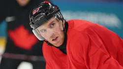 Connor McDavid of Team Canada takes part during training on day two of the 2026 Winter Olympic games.
