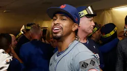 Francisco Lindor at American Family Field in Milwaukee, Wisconsin.