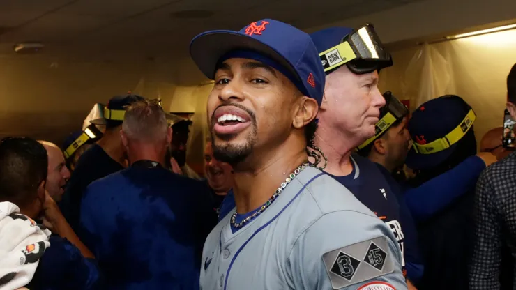 Francisco Lindor at American Family Field in Milwaukee, Wisconsin.