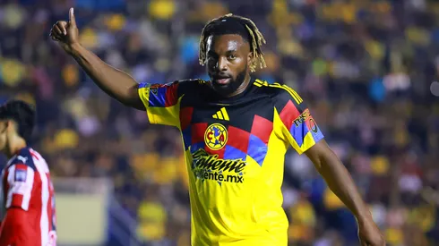 Allan Saint-Maximin of Club America reacts during a game.

