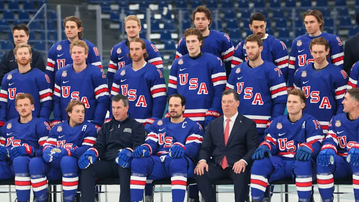 Auston Matthews, Quinn Hughes and the Team USA.