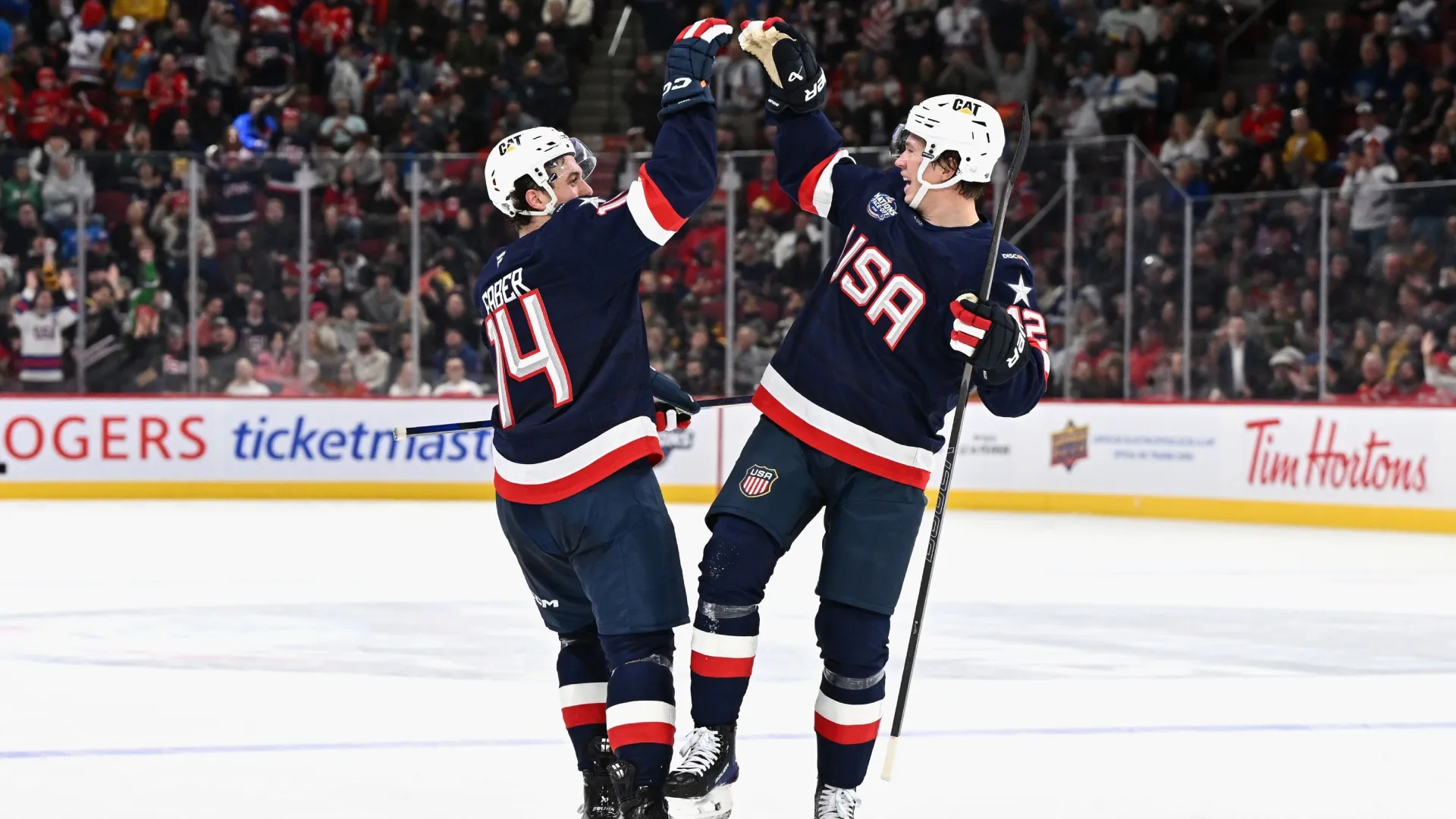 Matt Boldy #12 of Team USA in the 2025 NHL 4 Nations Face-Off (Source: Minas Panagiotakis/Getty Images)