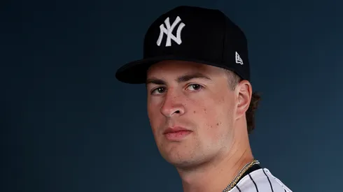 Cam Schlittler during Photo Day at George M. Steinbrenner Field