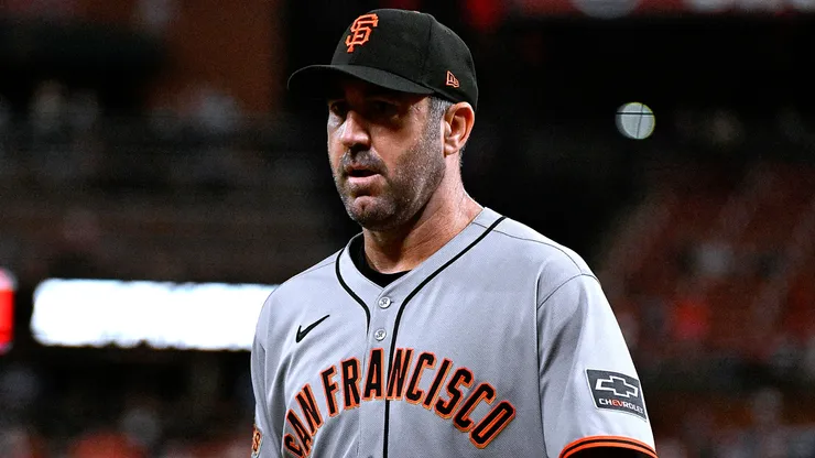 Justin Verlander during a game with the San Francisco Giants.