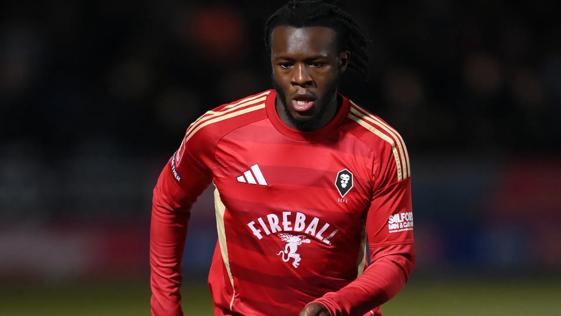Rosaire Longelo of Salford City – Ben Roberts Photo/Getty Images