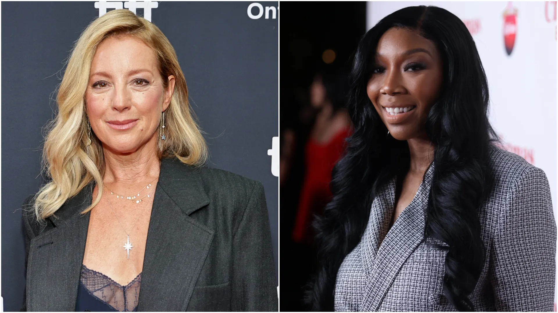 Sarah McLachlan and Brandy Norwood (Source: Mathew Tsang/Getty Images — Randy Shropshire/Getty Images for Lifetime)