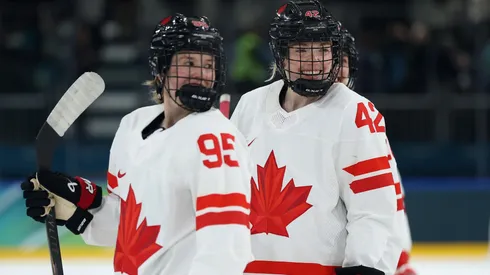Daryl Watts and Claire Thompson during the 2026 Winter Olympic games.
