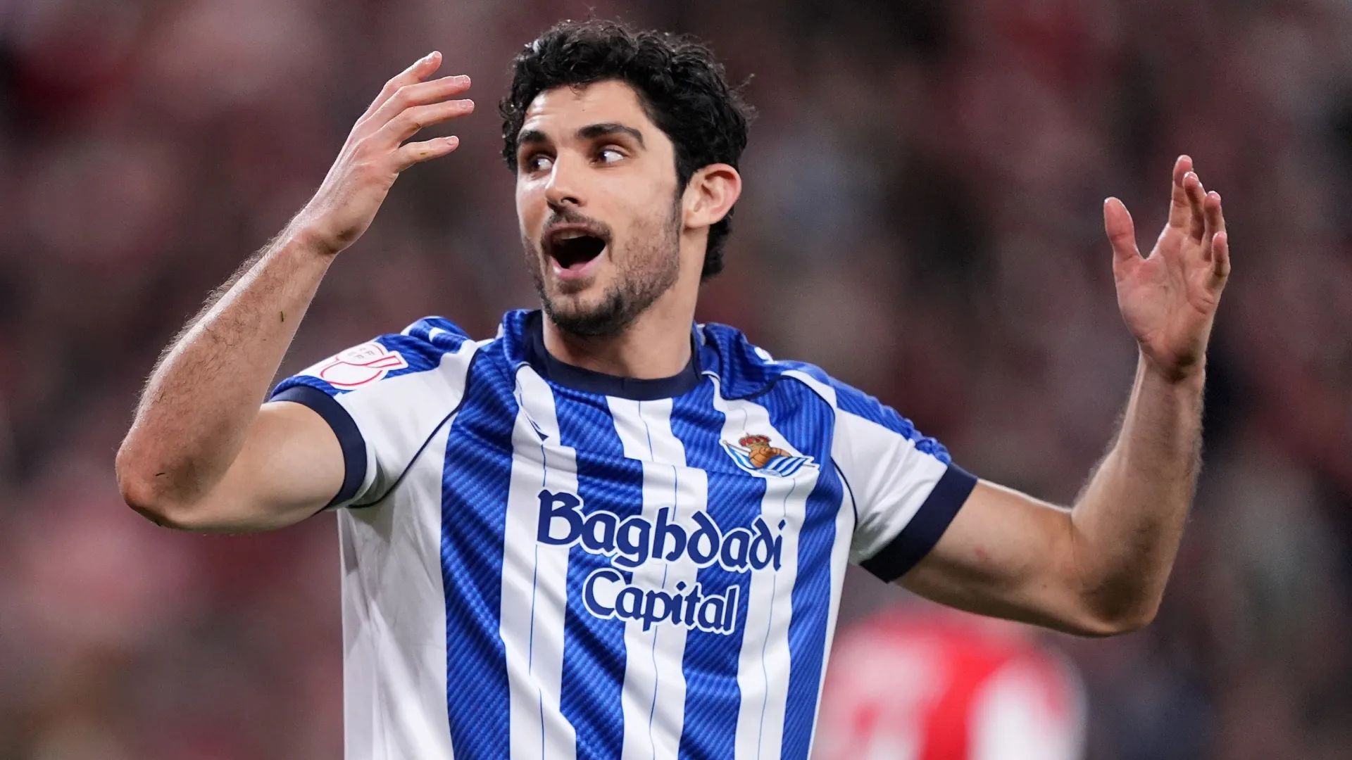 Goncalo Guedes of Real Sociedad ā Juan Manuel Serrano Arce/Getty Images