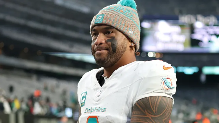 Tua Tagovailoa #1 of the Miami Dolphins.