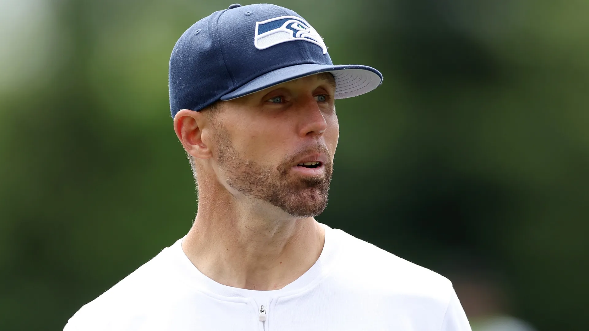 Safeties coach Jeff Howard of the Seattle Seahawks