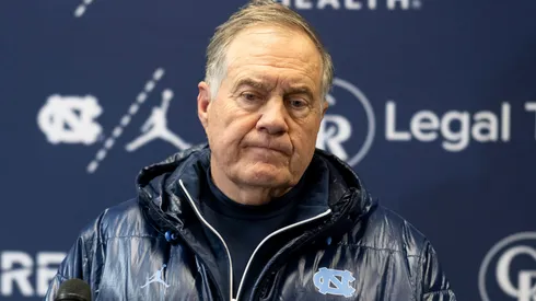 Bill Belichick at Carter-Finley Stadium in Raleigh, North Carolina