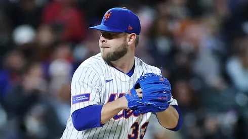 A.J. Minter #33 of the New York Mets at Citi Field